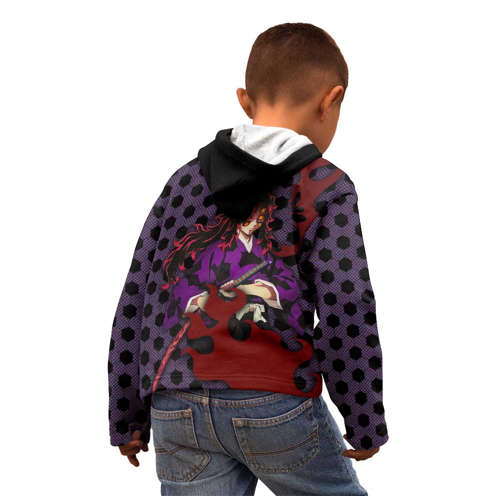 Kokushibou - Demon Slayer Kid Hoodie Anime Style