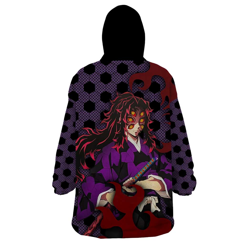 Kokushibou - Demon Slayer Wearable Blanket Hoodie Anime Style