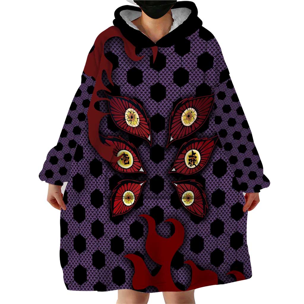 Kokushibou - Demon Slayer Wearable Blanket Hoodie Anime Style