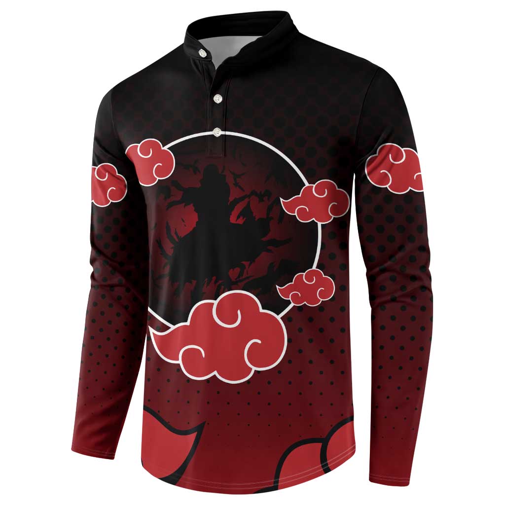 Akatsuki Itachi Uchiha - Naruto Button Sweatshirt Anime Style