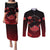 Akatsuki Itachi Uchiha - Naruto Couples Matching Puletasi and Long Sleeve Button Shirt Anime Style