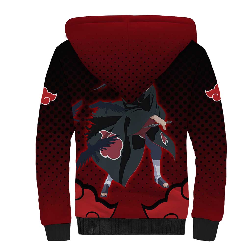 Akatsuki Itachi Uchiha - Naruto Sherpa Hoodie Anime Style