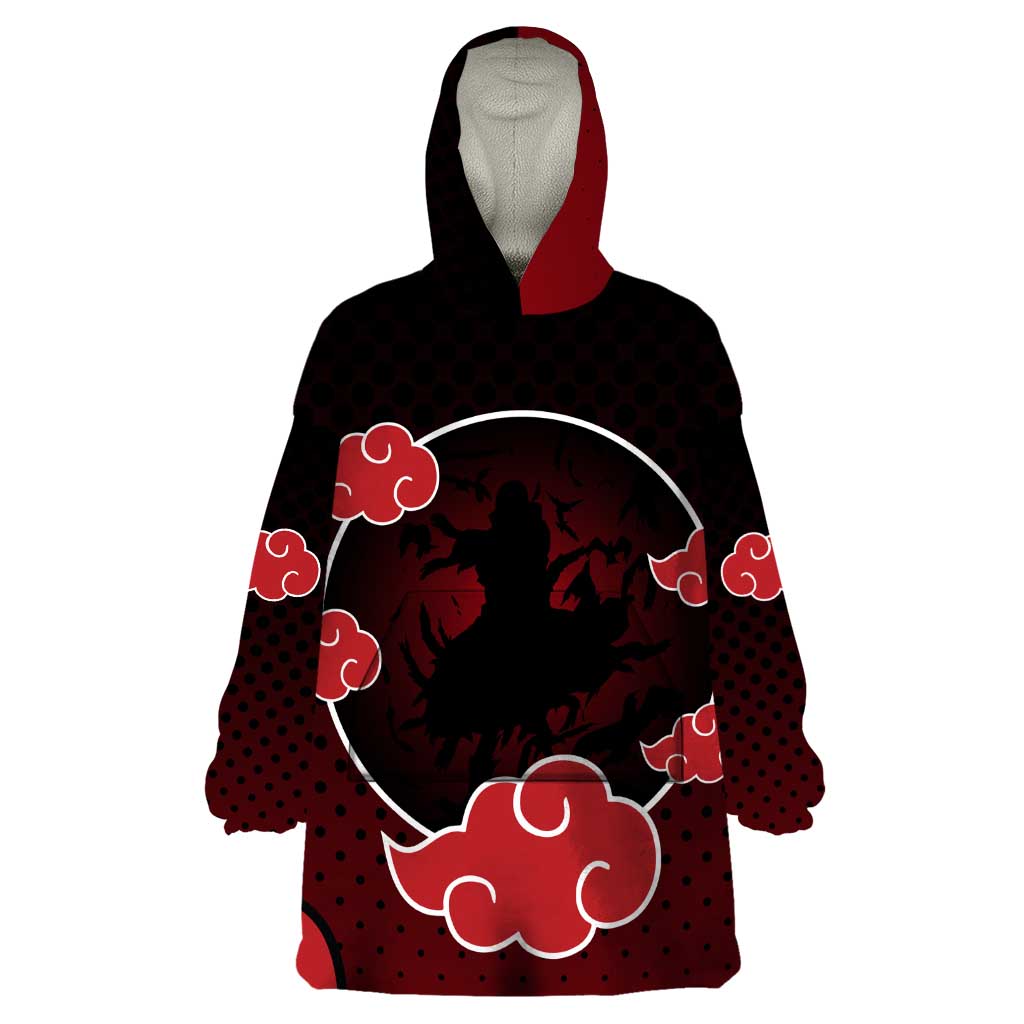Akatsuki Itachi Uchiha - Naruto Wearable Blanket Hoodie Anime Style