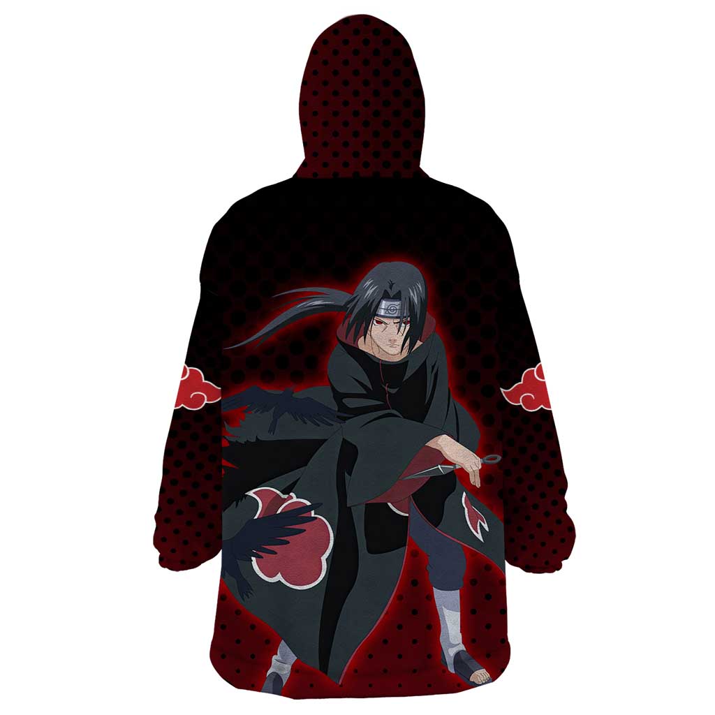 Akatsuki Itachi Uchiha - Naruto Wearable Blanket Hoodie Anime Style