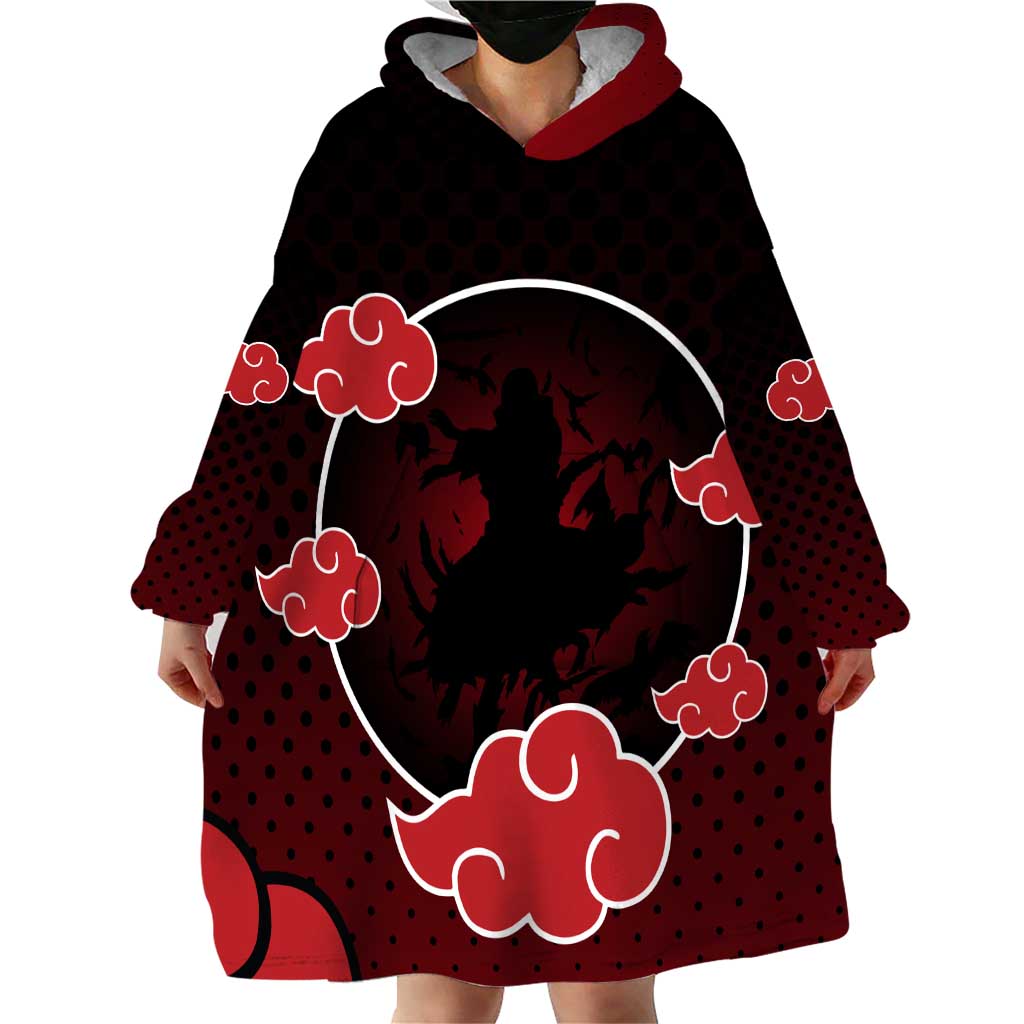 Akatsuki Itachi Uchiha - Naruto Wearable Blanket Hoodie Anime Style