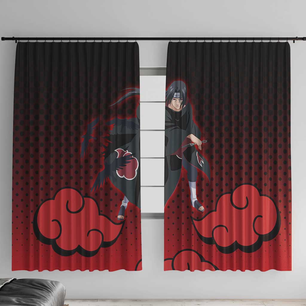 Akatsuki Itachi Uchiha - Naruto Window Curtain Anime Style