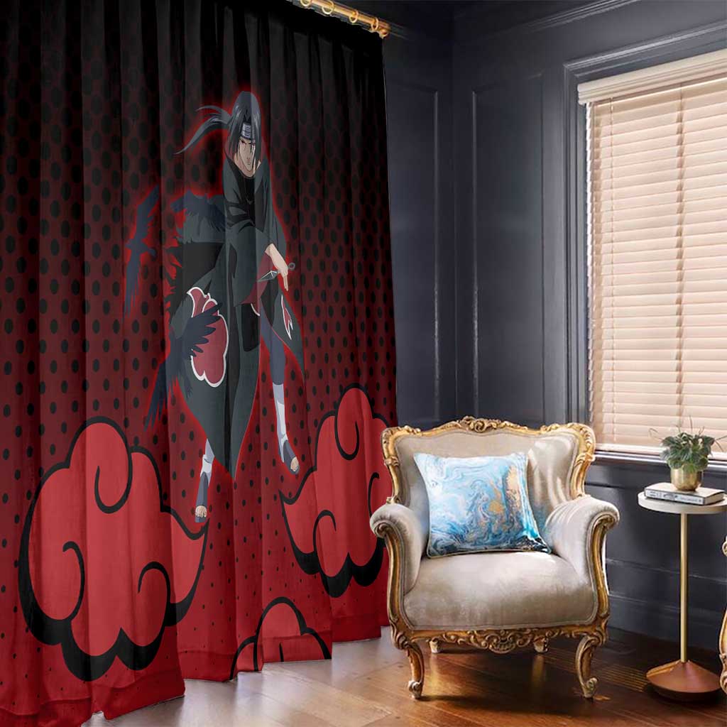 Akatsuki Itachi Uchiha - Naruto Window Curtain Anime Style