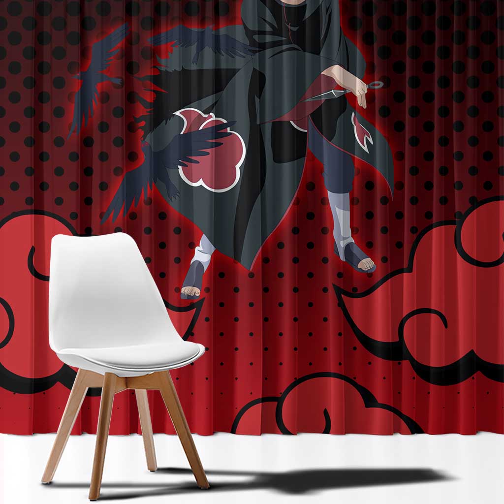 Akatsuki Itachi Uchiha - Naruto Window Curtain Anime Style