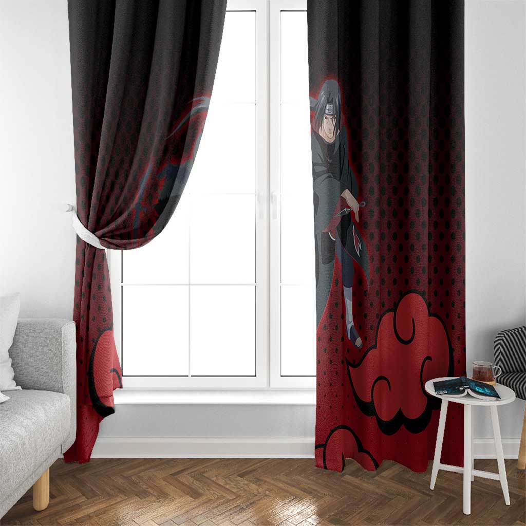 Akatsuki Itachi Uchiha - Naruto Window Curtain Anime Style