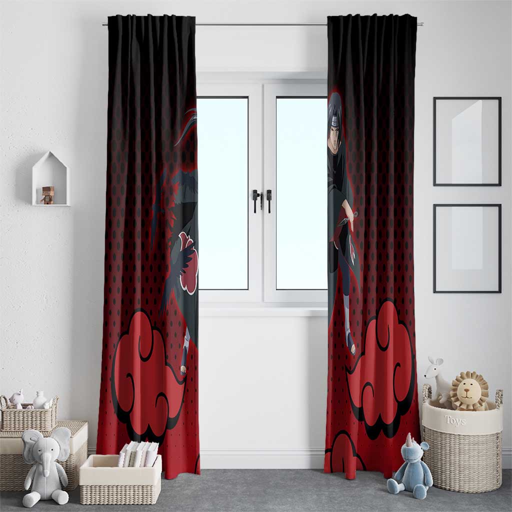 Akatsuki Itachi Uchiha - Naruto Window Curtain Anime Style