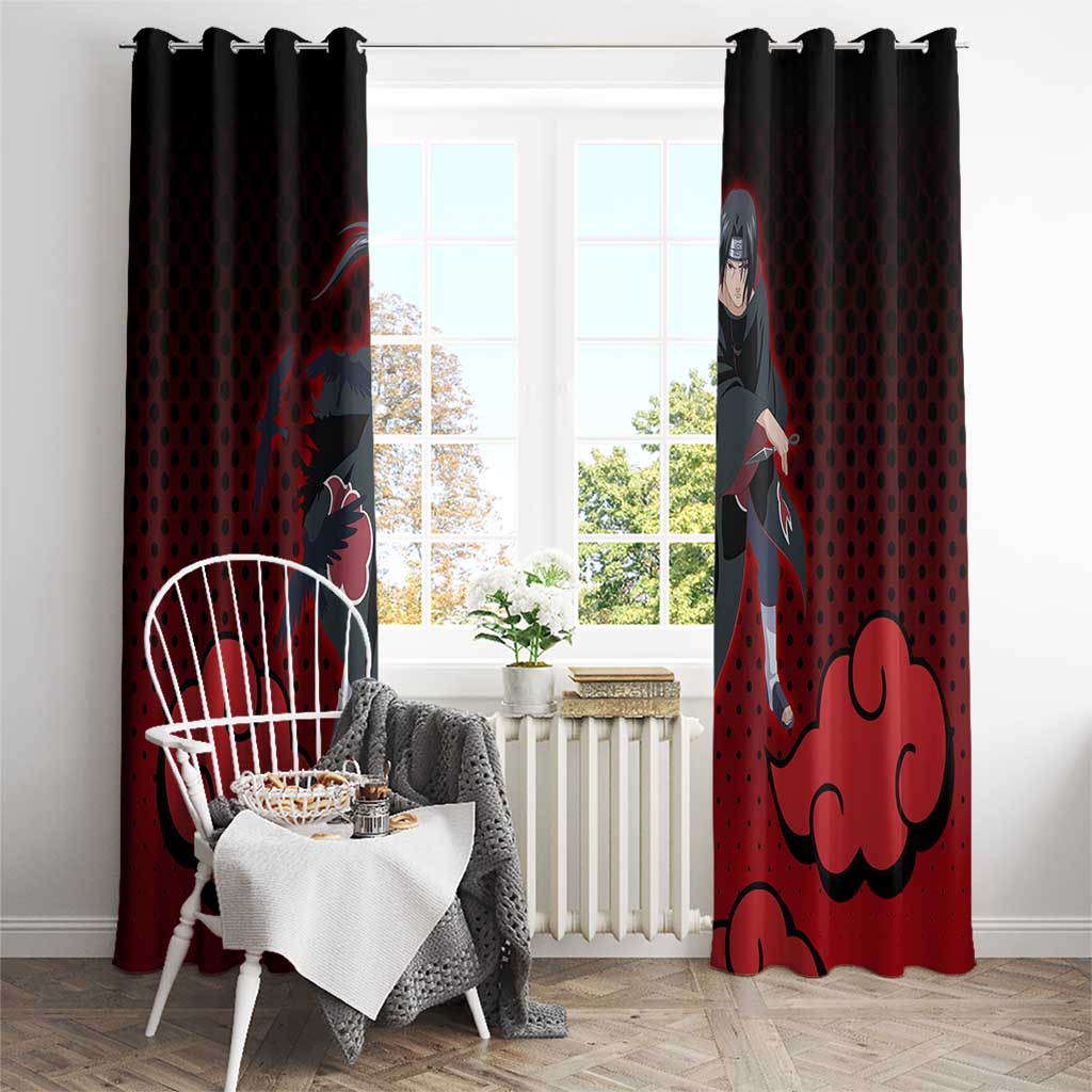 Akatsuki Itachi Uchiha - Naruto Window Curtain Anime Style