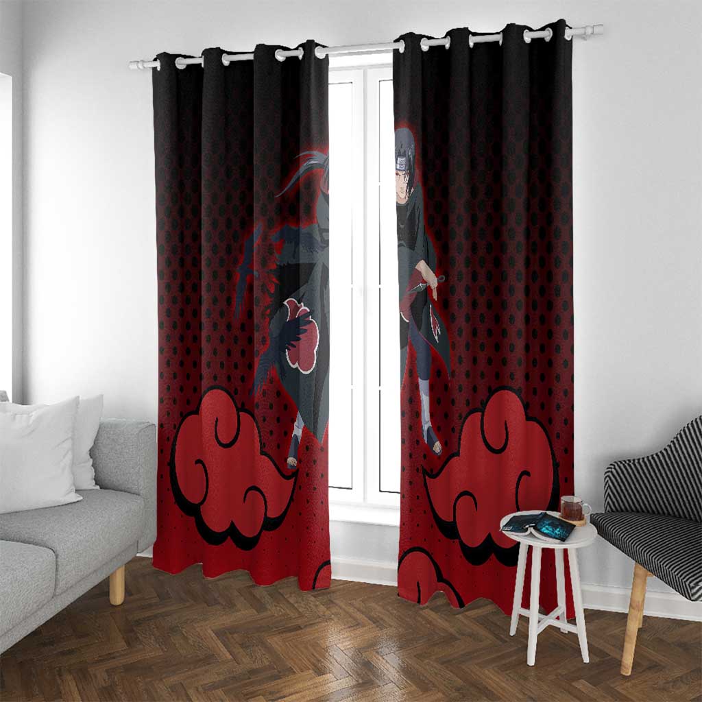Akatsuki Itachi Uchiha - Naruto Window Curtain Anime Style