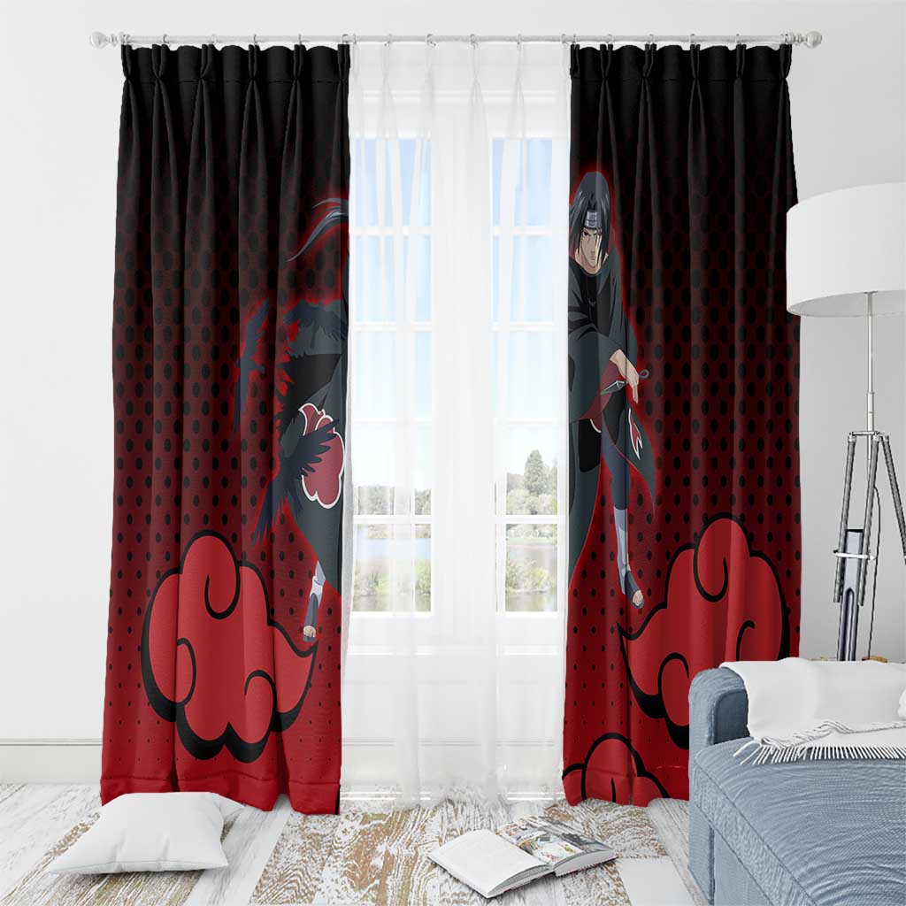Akatsuki Itachi Uchiha - Naruto Window Curtain Anime Style