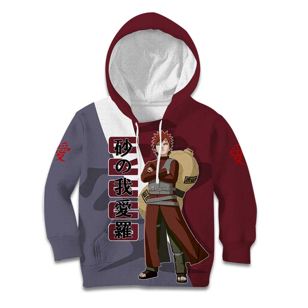 Gaara - Naruto Kid Hoodie Anime Style