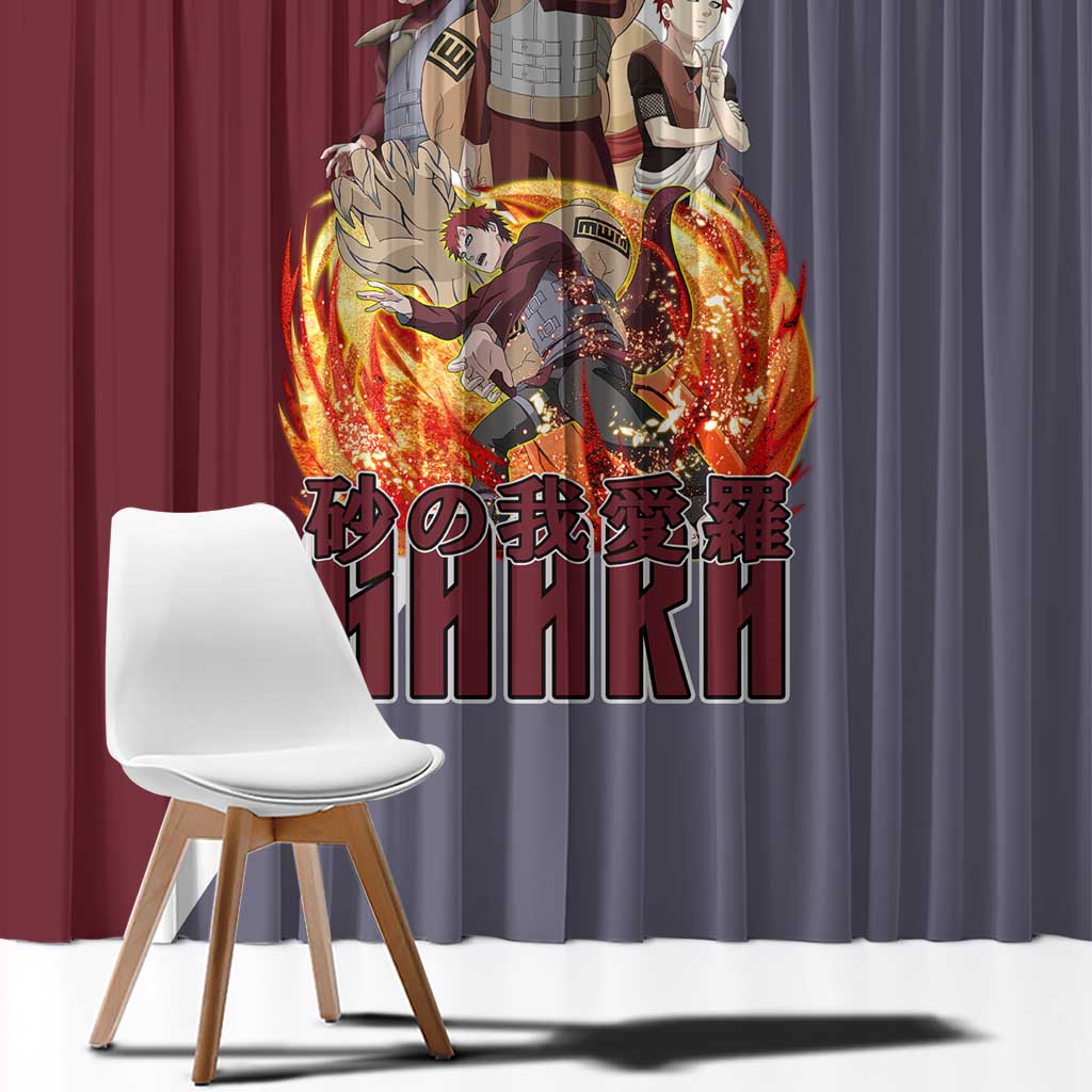 Gaara - Naruto Window Curtain Anime Style