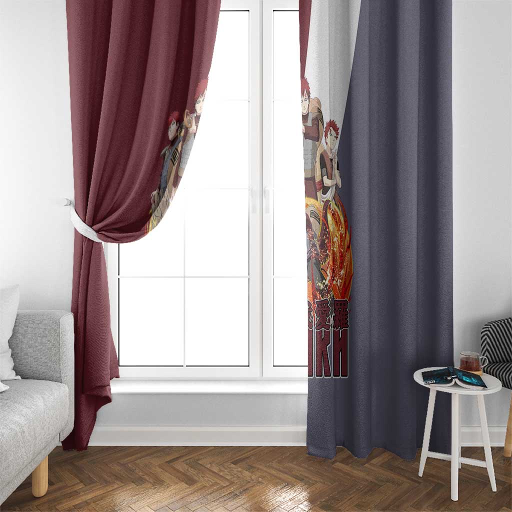 Gaara - Naruto Window Curtain Anime Style