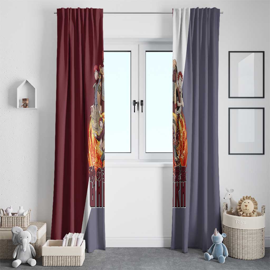Gaara - Naruto Window Curtain Anime Style