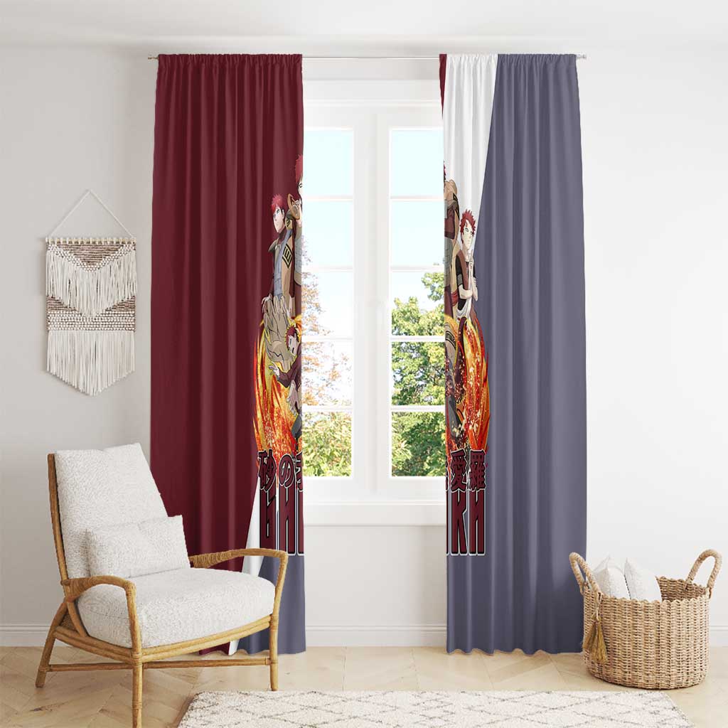 Gaara - Naruto Window Curtain Anime Style