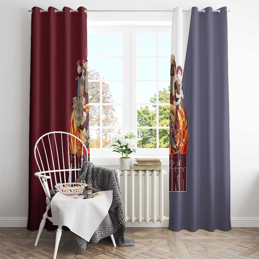 Gaara - Naruto Window Curtain Anime Style