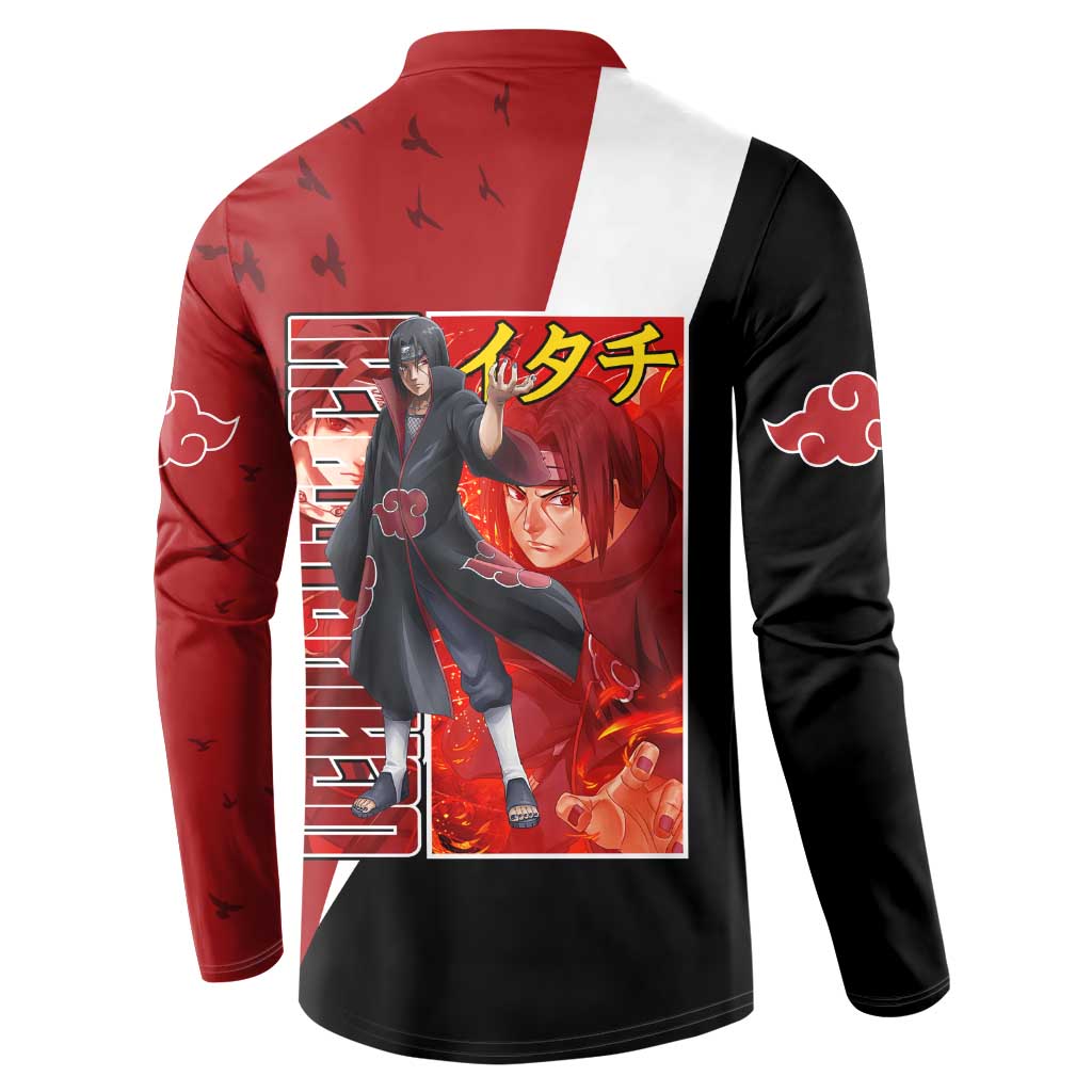 Uchiha Itachi - Naruto Button Sweatshirt Anime Style