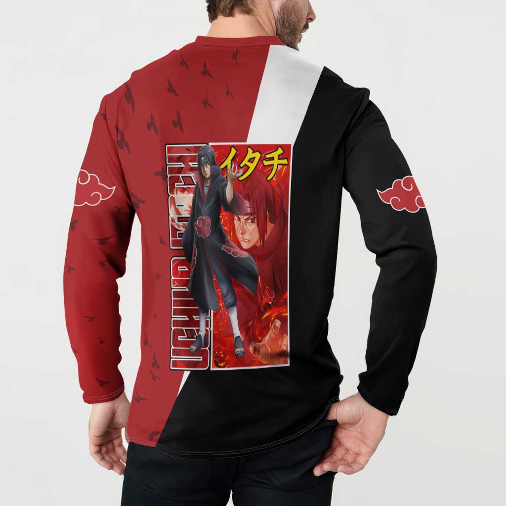 Uchiha Itachi - Naruto Button Sweatshirt Anime Style