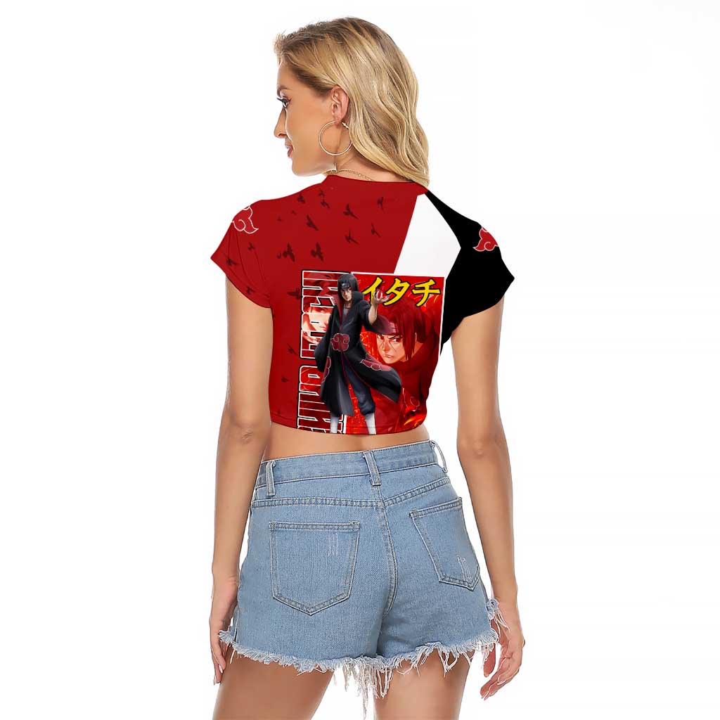 Uchiha Itachi - Naruto Raglan Cropped T Shirt Anime Style
