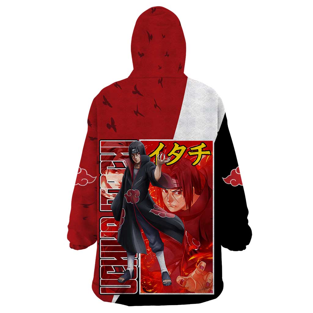 Uchiha Itachi - Naruto Wearable Blanket Hoodie Anime Style