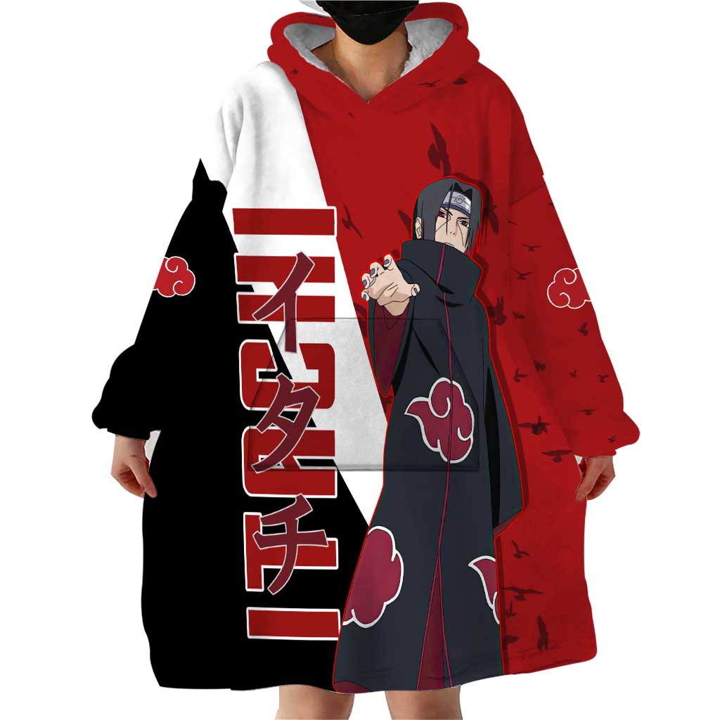 Uchiha Itachi - Naruto Wearable Blanket Hoodie Anime Style