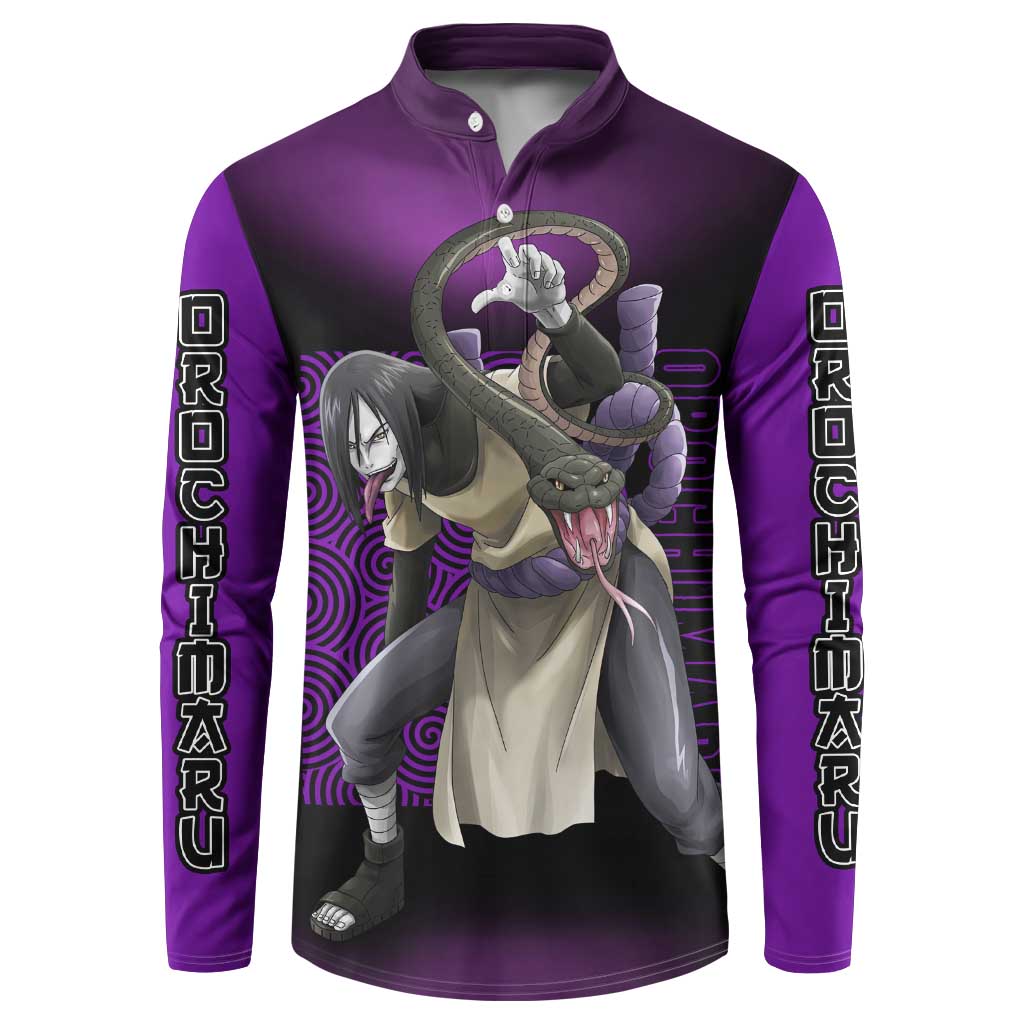 Orochimaru - Naruto Button Sweatshirt Anime Style