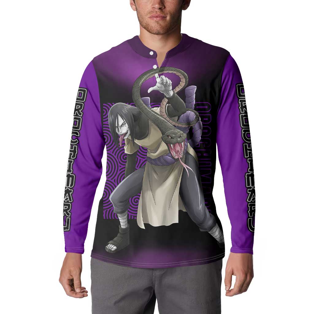Orochimaru - Naruto Button Sweatshirt Anime Style