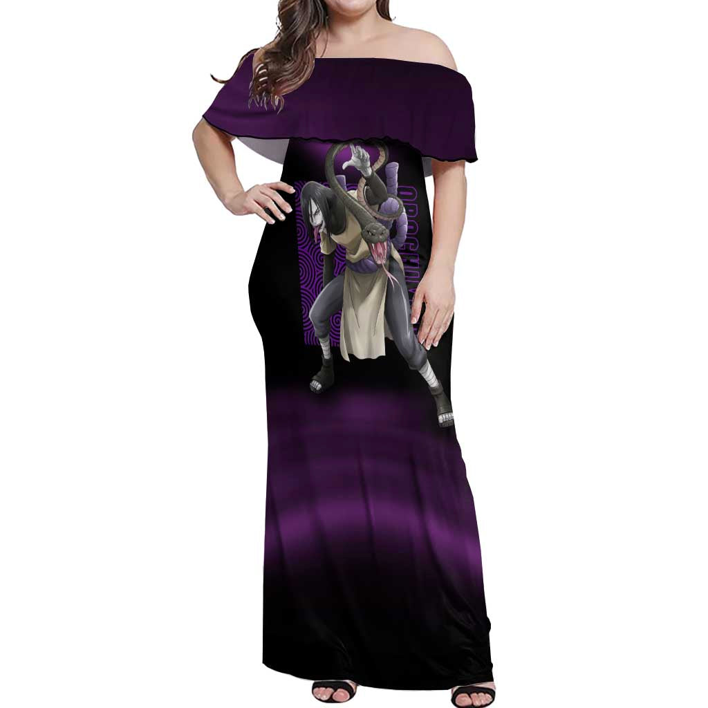 Orochimaru - Naruto Off Shoulder Maxi Dress Anime Style