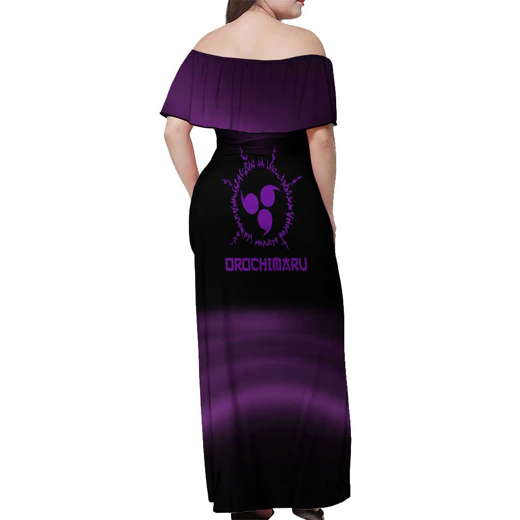 Orochimaru - Naruto Off Shoulder Maxi Dress Anime Style