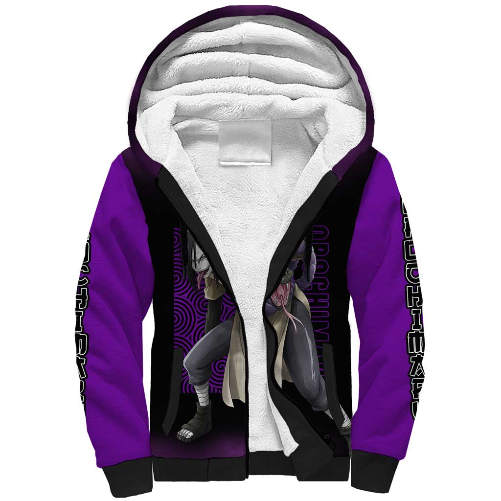 Orochimaru - Naruto Sherpa Hoodie Anime Style