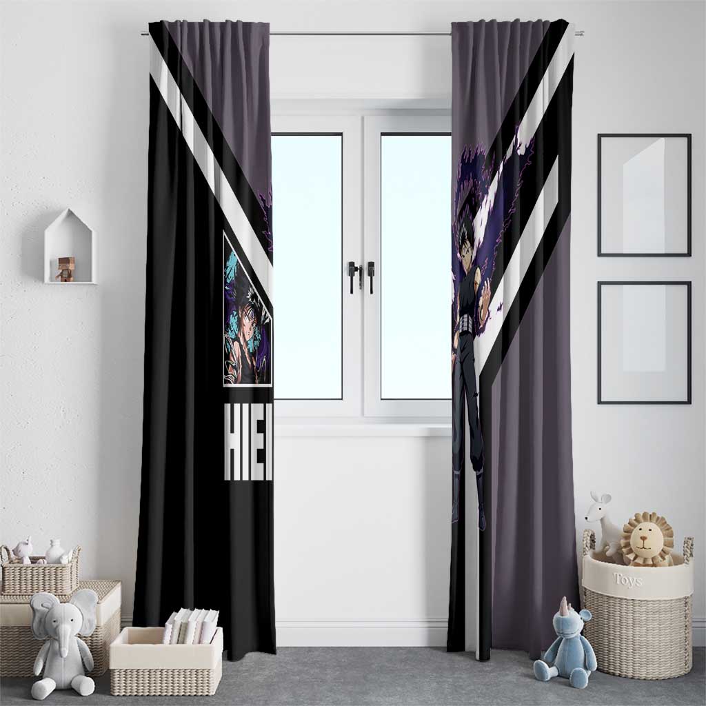 Hiei Yu Yu Hakusho Window Curtain with Jagan Eye and Intense Battle Pose Design - The Mazicc
