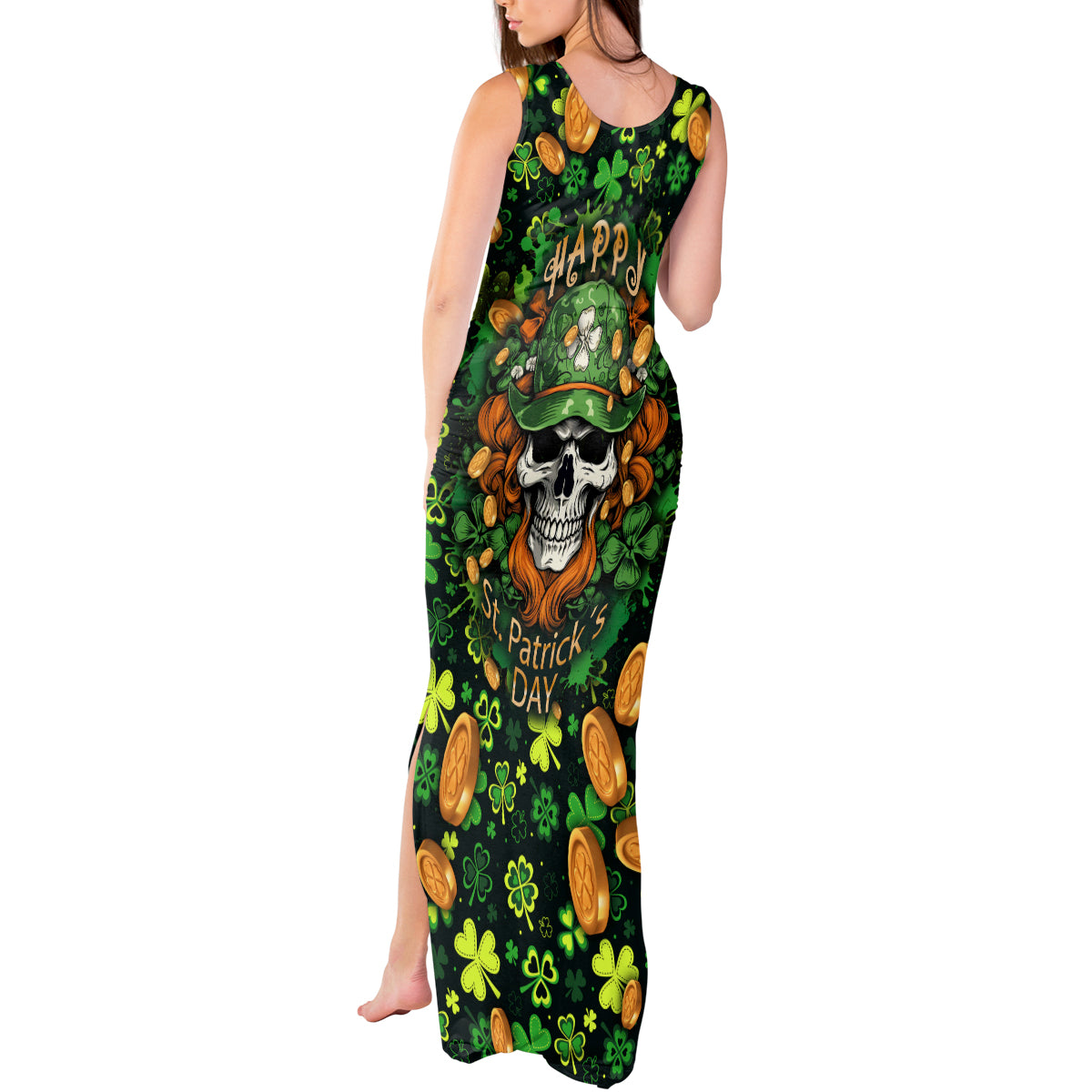 happy-st-patricks-day-skull-tank-maxi-dress