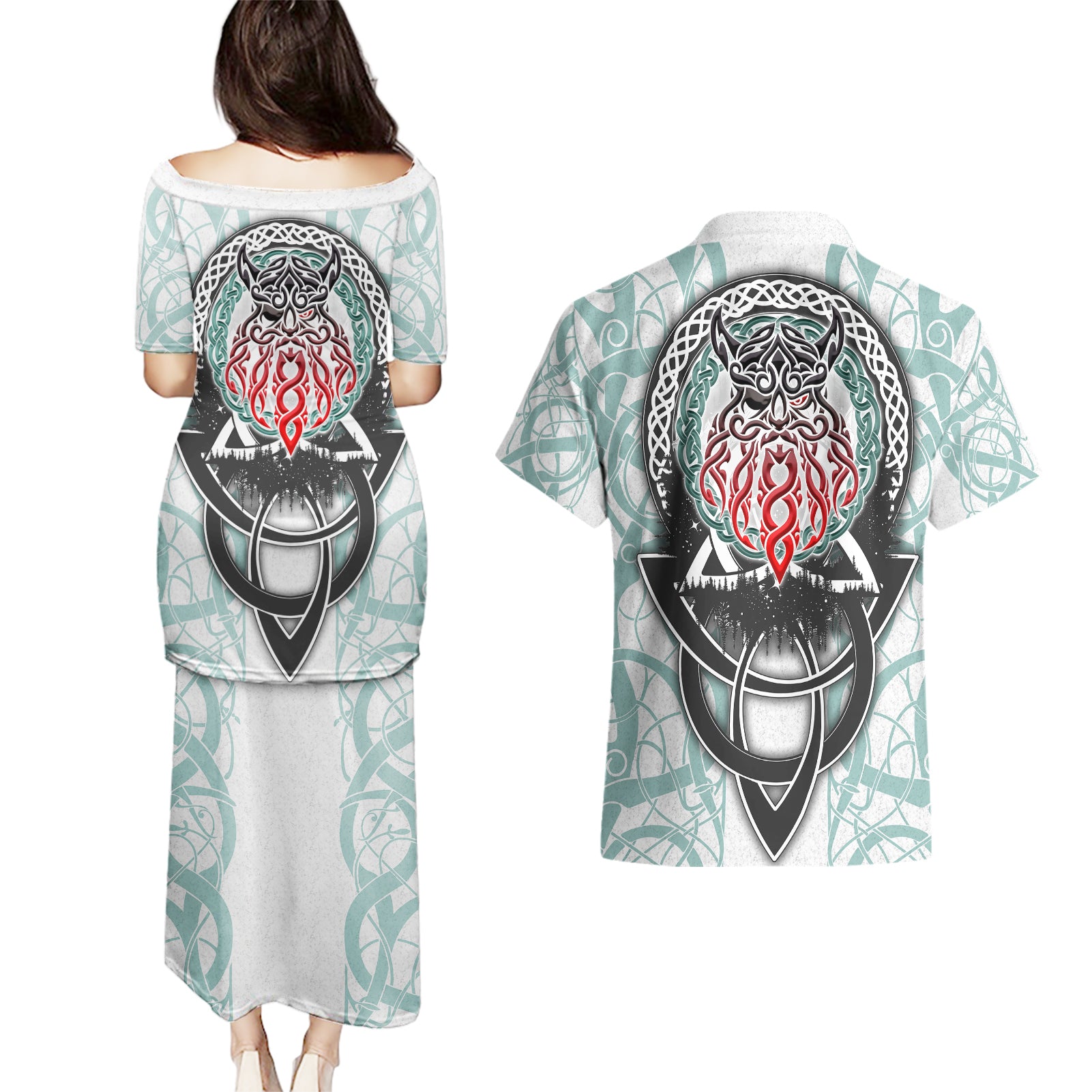 vking-odin-couples-matching-puletasi-dress-and-hawaiian-shirt-god-of-asgard