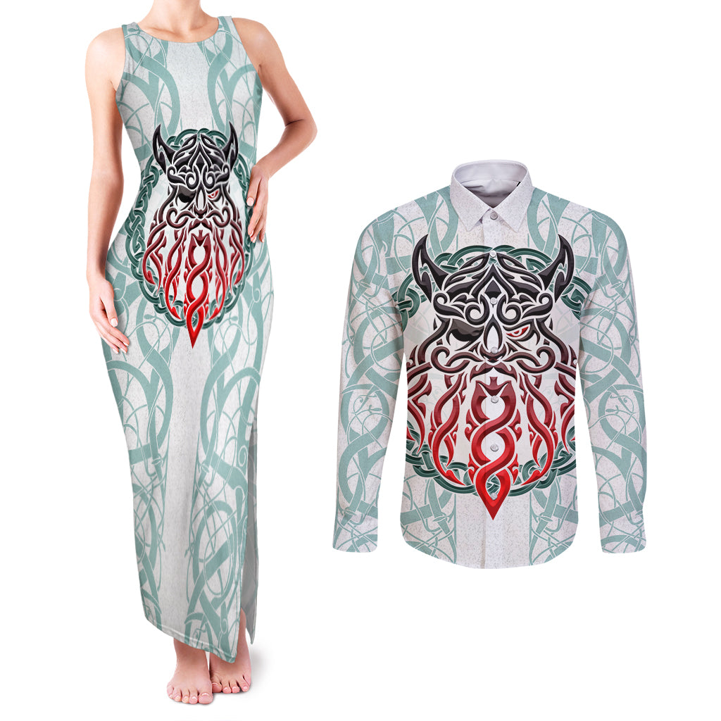vking-odin-couples-matching-tank-maxi-dress-and-long-sleeve-button-shirts-god-of-asgard