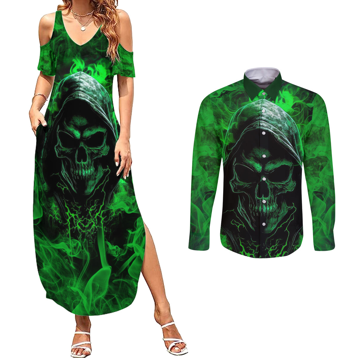 skull-couples-matching-summer-maxi-dress-and-long-sleeve-button-shirts-try-again-tomorrow