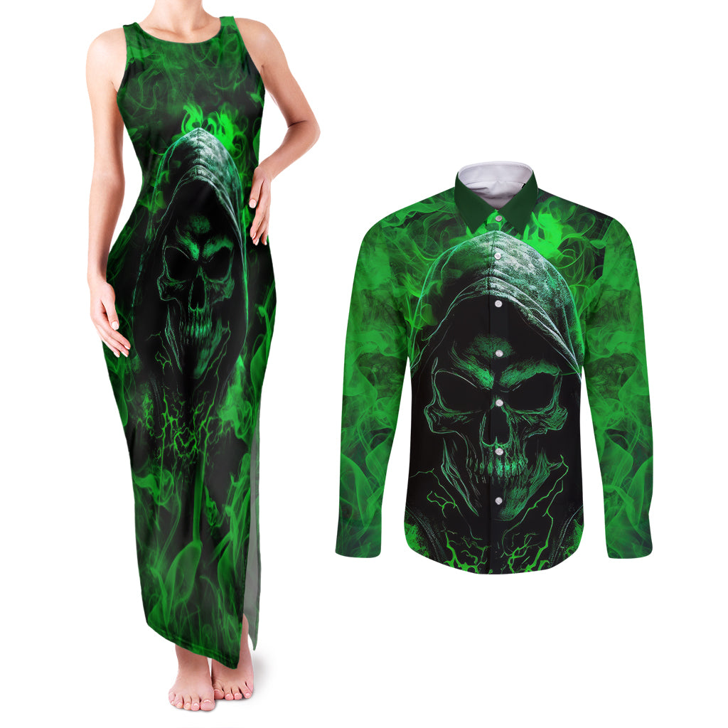 skull-couples-matching-tank-maxi-dress-and-long-sleeve-button-shirts-try-again-tomorrow