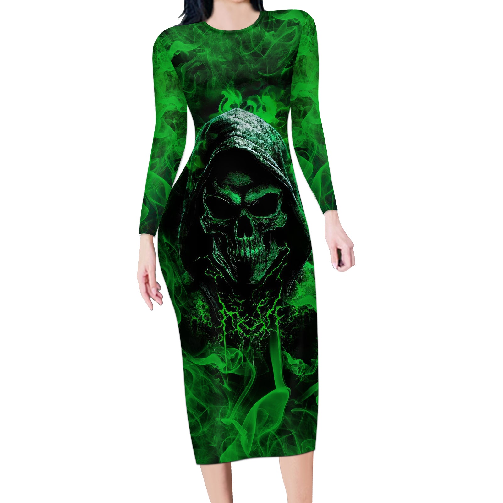 skull-long-sleeve-bodycon-dress-try-again-tomorrow