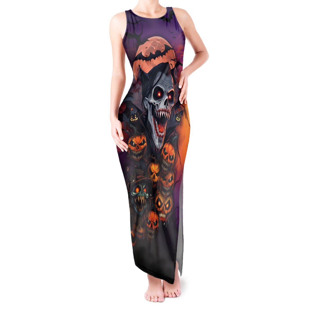 halloween-skull-tank-maxi-dress-hello-darkness-my-old-friend