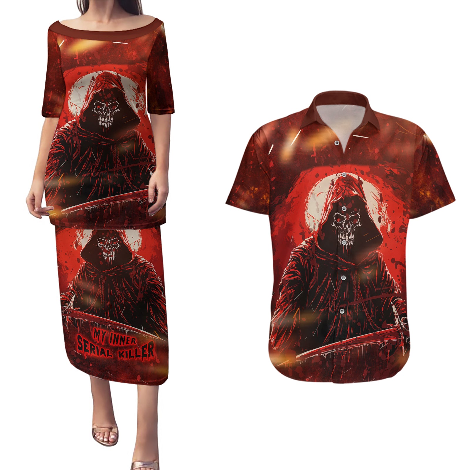you-inspire-my-inner-serial-killer-couples-matching-puletasi-dress-and-hawaiian-shirt