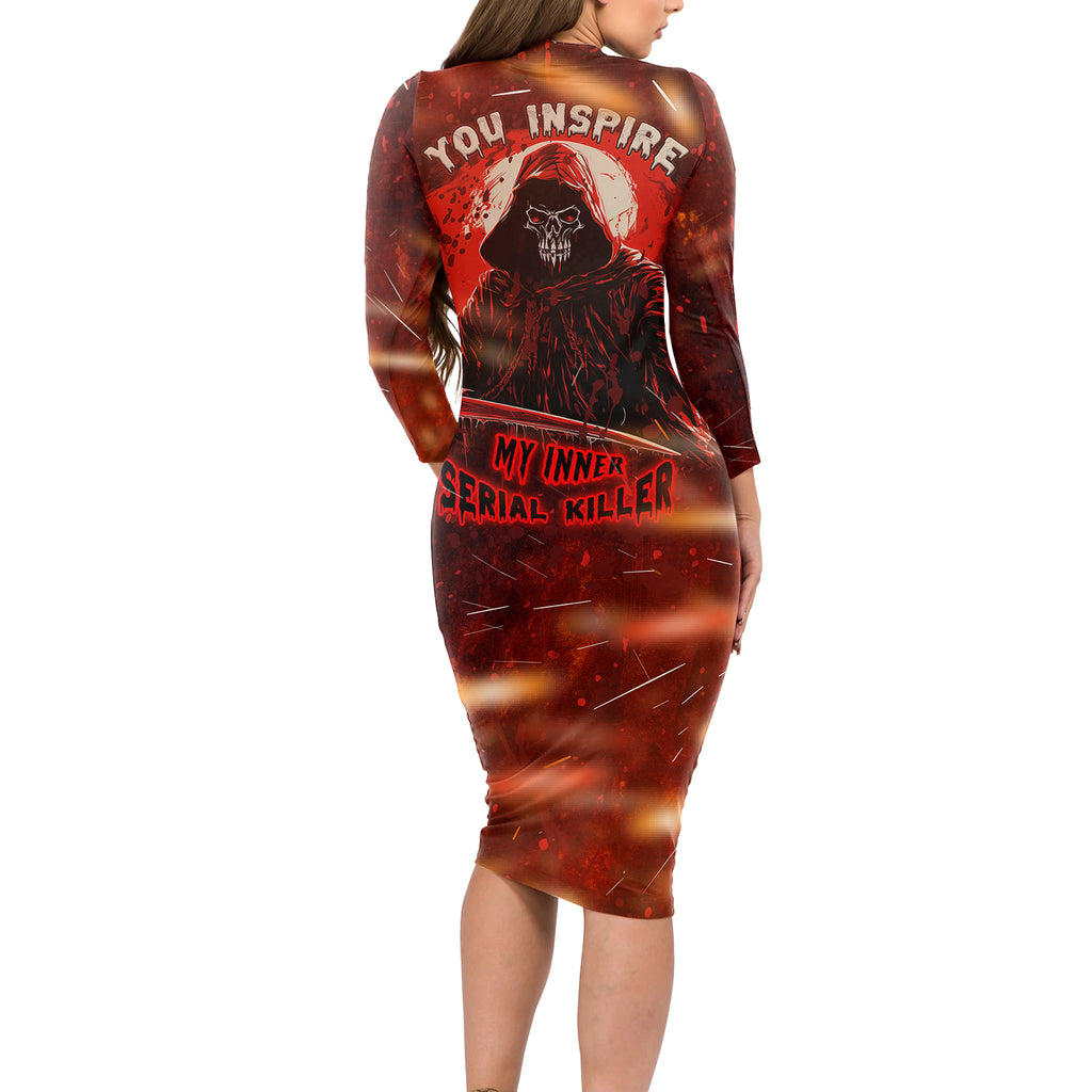 you-inspire-my-inner-serial-killer-long-sleeve-bodycon-dress