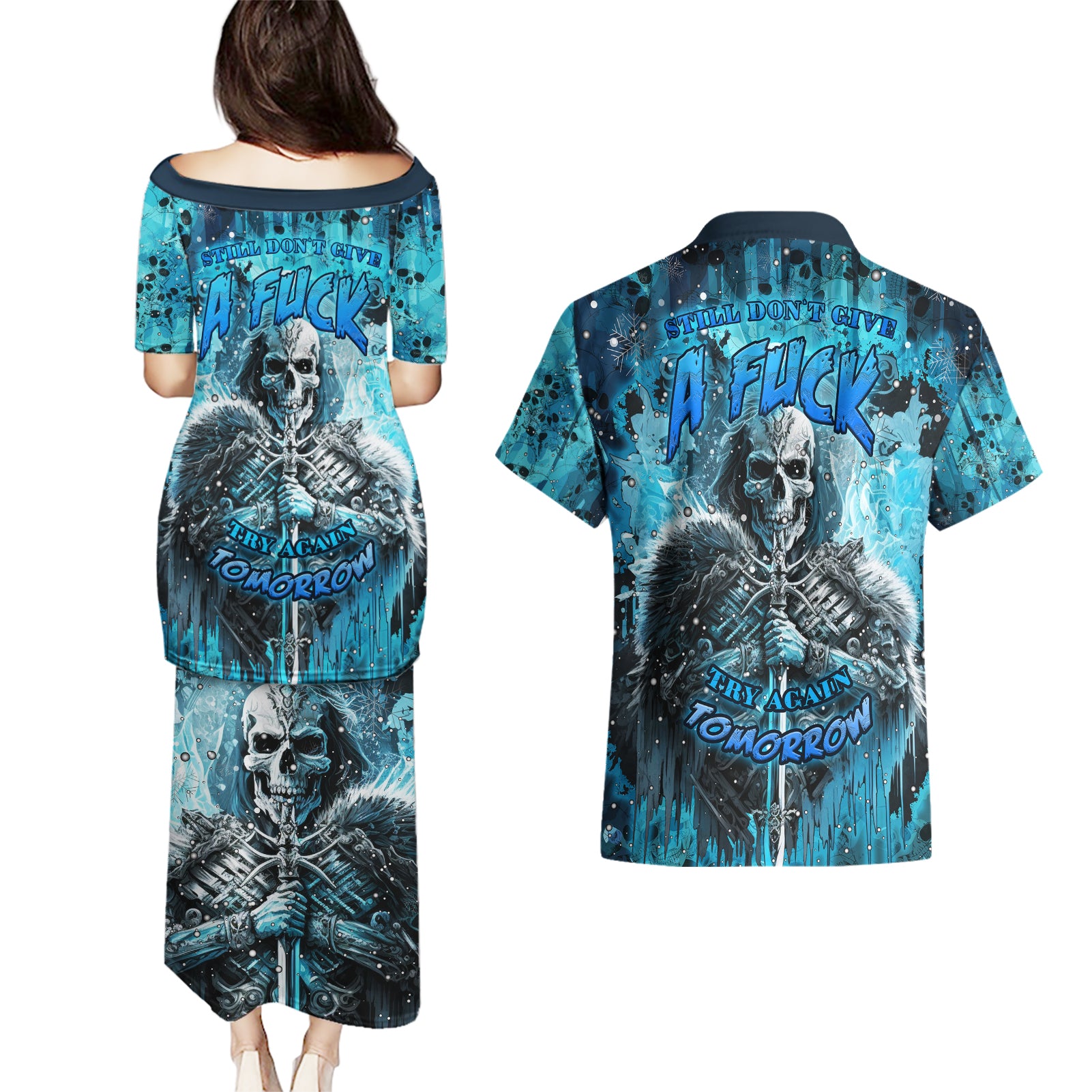 skull-couples-matching-puletasi-dress-and-hawaiian-shirt-try-again-tomorrow