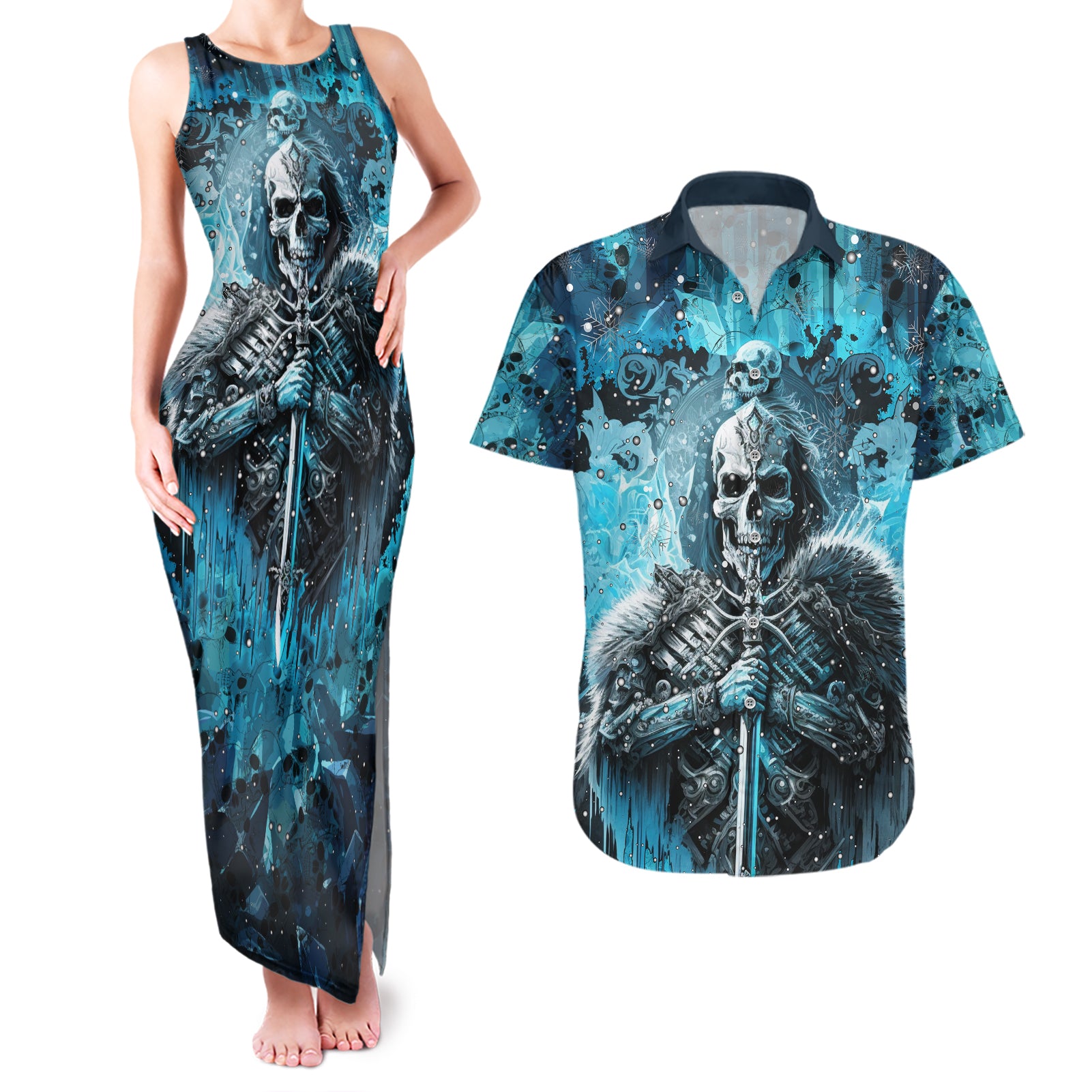 skull-couples-matching-tank-maxi-dress-and-hawaiian-shirt-try-again-tomorrow