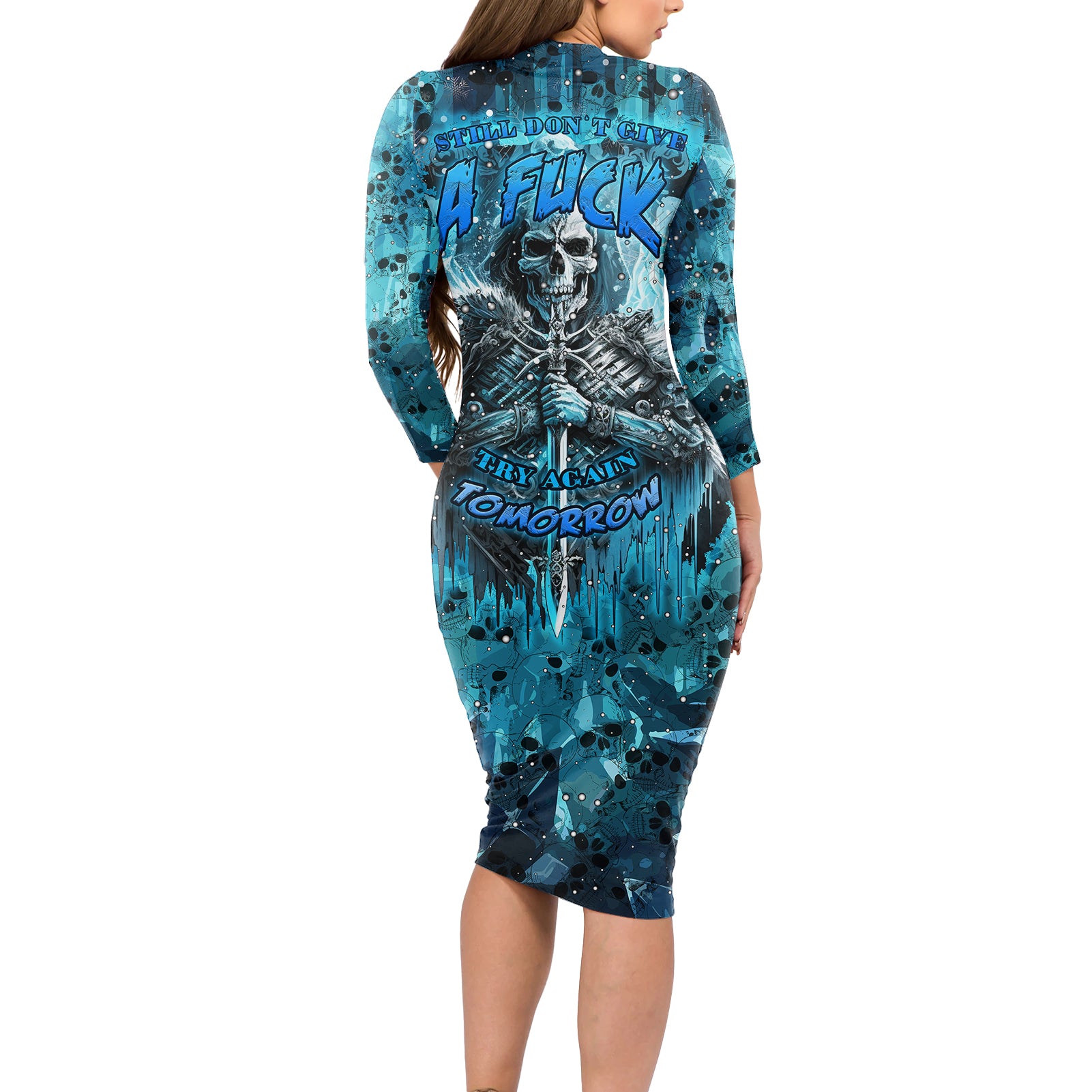 skull-long-sleeve-bodycon-dress-try-again-tomorrow