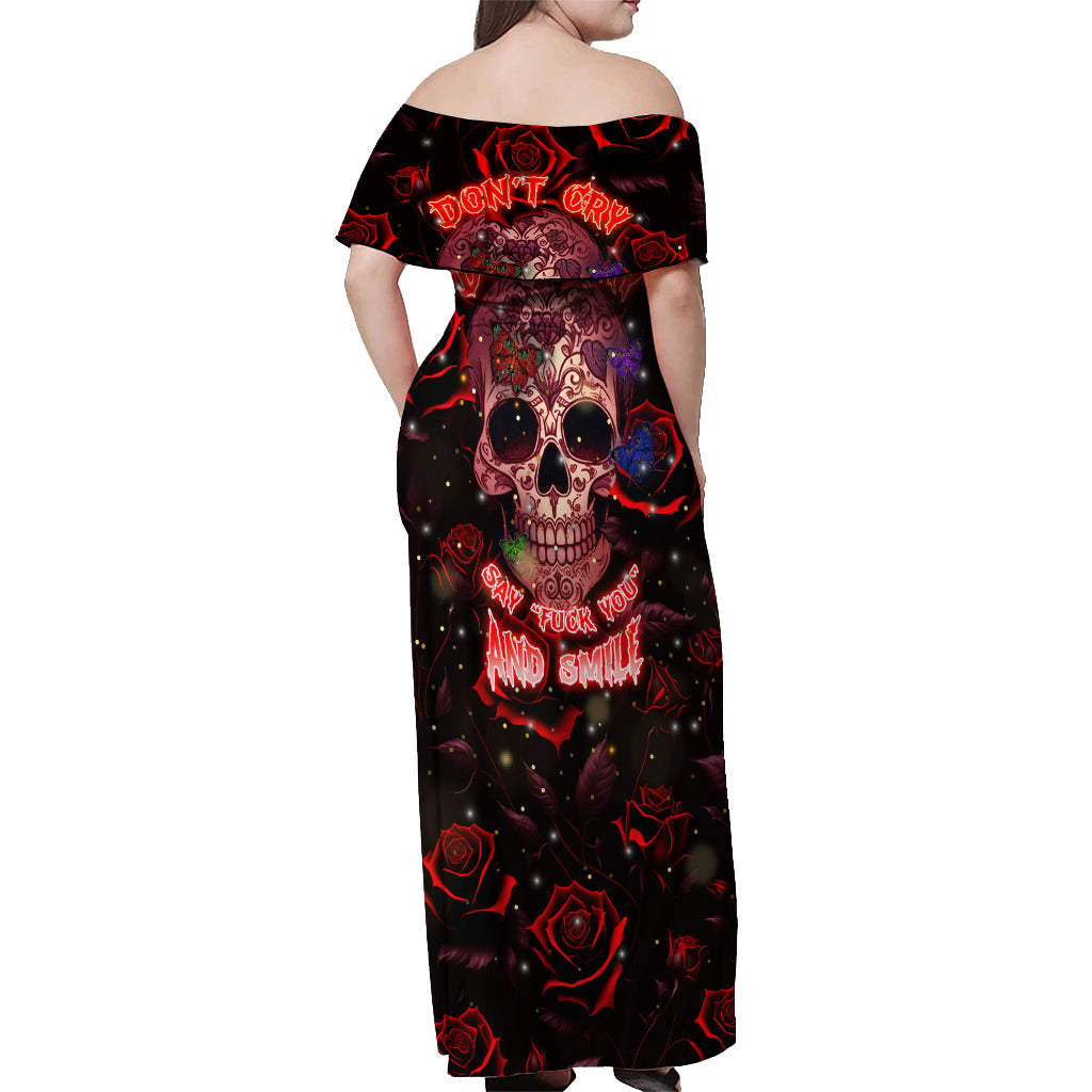dont-cry-skull-off-shoulder-maxi-dress