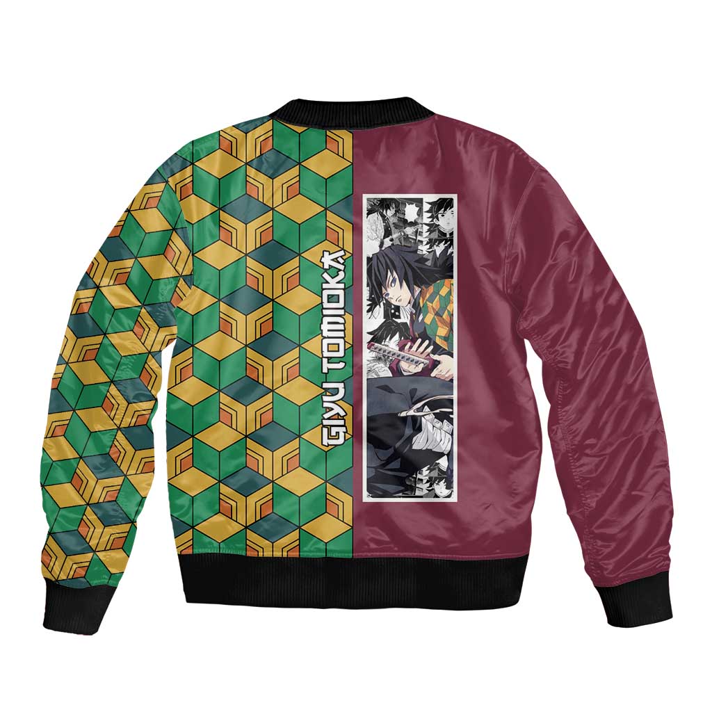 Tomioka Giyu Haori Demon Slayer Bomber Jacket Anime Style
