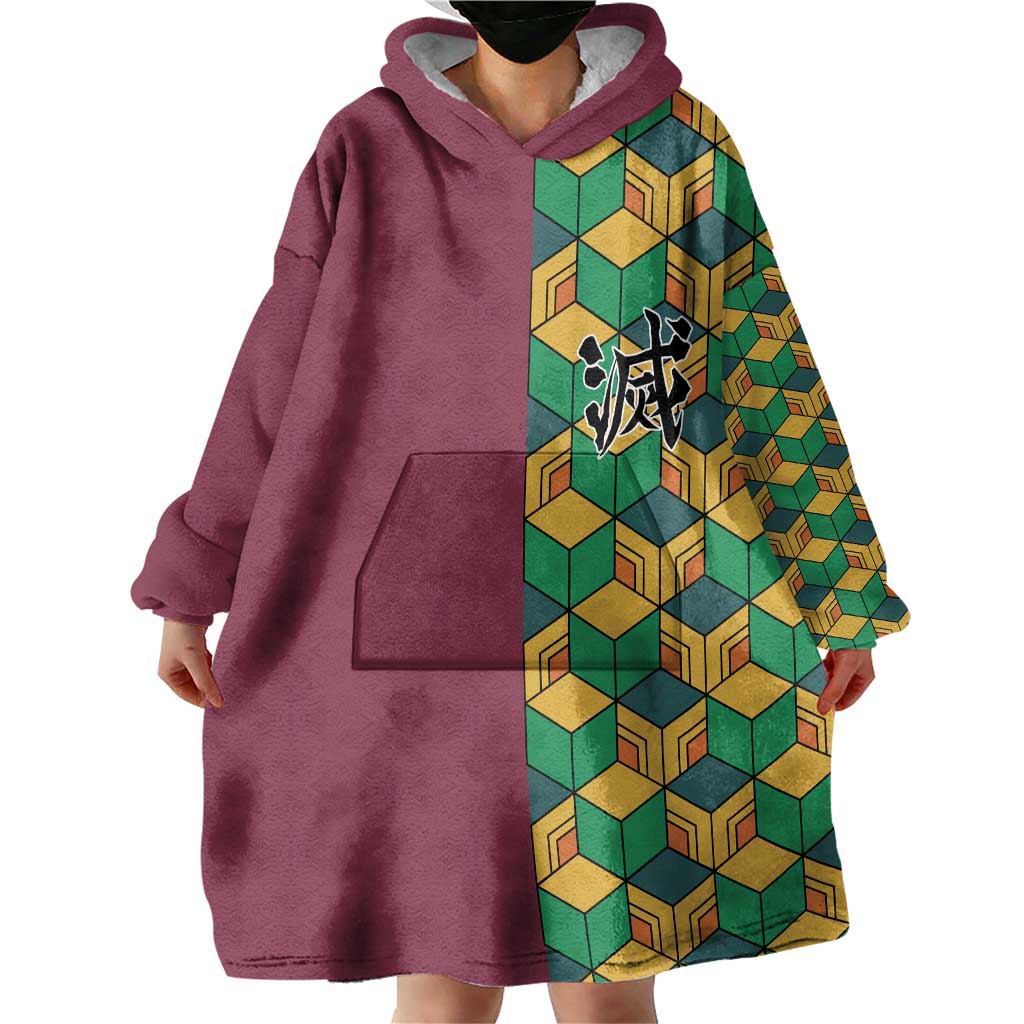 Tomioka Giyu Haori Demon Slayer Wearable Blanket Hoodie Anime Style