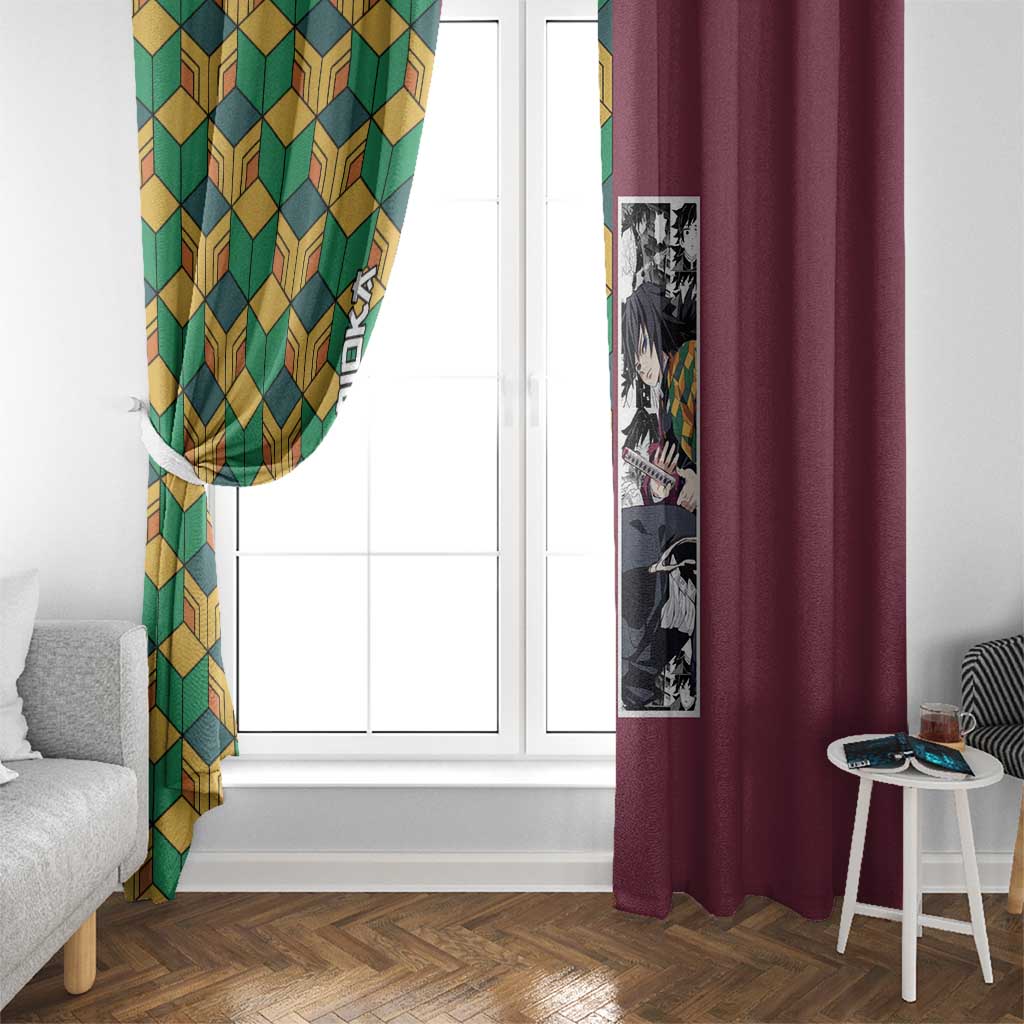 Tomioka Giyu Haori Demon Slayer Window Curtain Anime Style